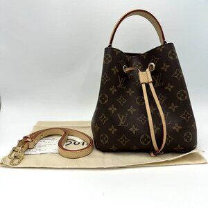 Louis Vuitton classic monogram neonoe BB handbag crossbody bucket bag